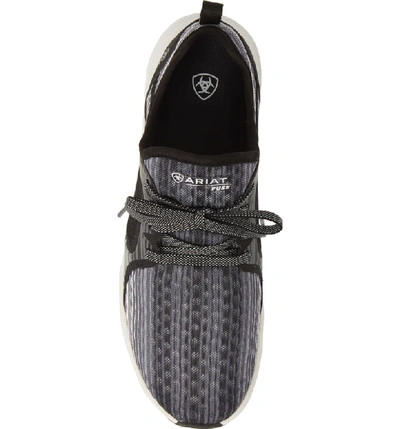 Shop Ariat Fuse Print Sneaker In Grey Stripe