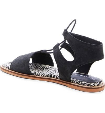 Shop Lucky Brand Feray Gladiator Sandal In Black Leather