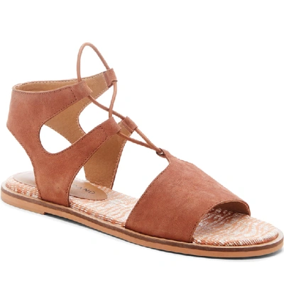 Shop Lucky Brand Feray Gladiator Sandal In Umber Leather