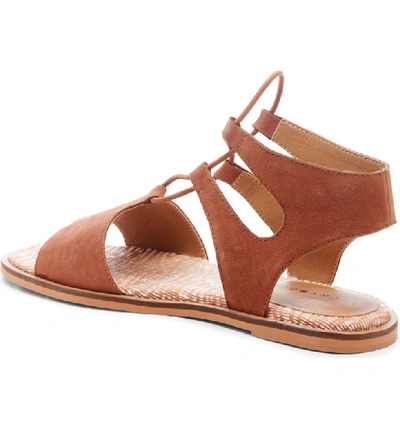 Shop Lucky Brand Feray Gladiator Sandal In Umber Leather