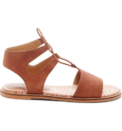Shop Lucky Brand Feray Gladiator Sandal In Umber Leather