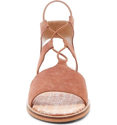 Shop Lucky Brand Feray Gladiator Sandal In Umber Leather