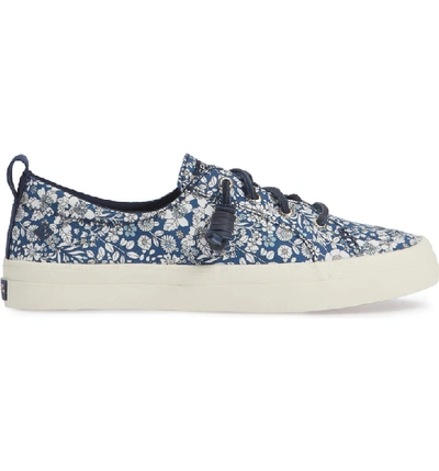 Shop Sperry Crest Vibe Sneaker In Navy/ Multi Canvas