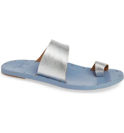 Shop Beek Finch Sandal In Silver/ Bluejay
