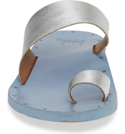 Shop Beek Finch Sandal In Silver/ Bluejay
