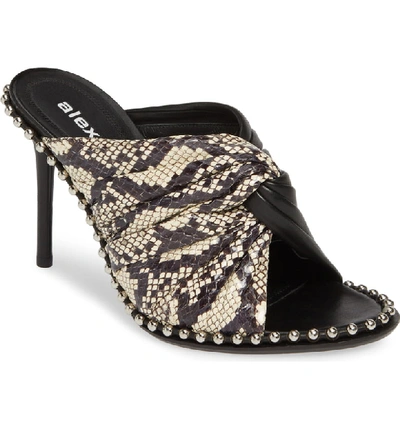 Shop Alexander Wang Lily Genuine Snakeskin & Lambskin Leather Sandal In Snakeprint