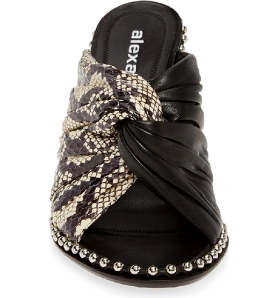 Shop Alexander Wang Lily Genuine Snakeskin & Lambskin Leather Sandal In Snakeprint