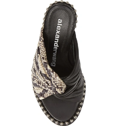 Shop Alexander Wang Lily Genuine Snakeskin & Lambskin Leather Sandal In Snakeprint