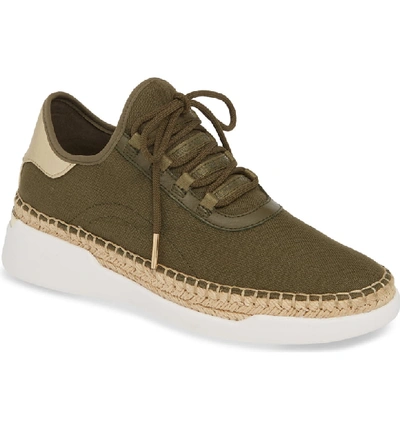 Shop Michael Michael Kors Finch Logo Espadrille Sneaker In Olive Fabric