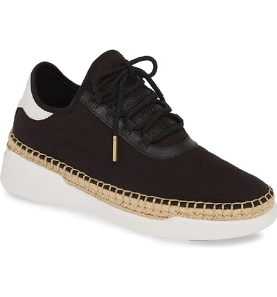 Michael Michael Kors Finch Lace-up Wedge Espadrille Sneakers In Black  Fabric | ModeSens