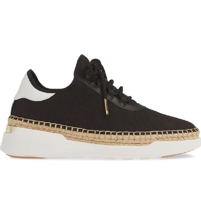 Michael Michael Kors Finch Lace-up Wedge Espadrille Sneakers In Black  Fabric | ModeSens