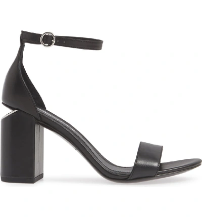 Shop Alexander Wang New Abby Ankle Strap Sandal In Black