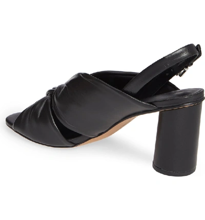 Shop Rebecca Minkoff Agata Slingback Sandal In Black Leather