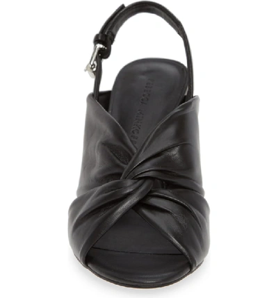 Shop Rebecca Minkoff Agata Slingback Sandal In Black Leather