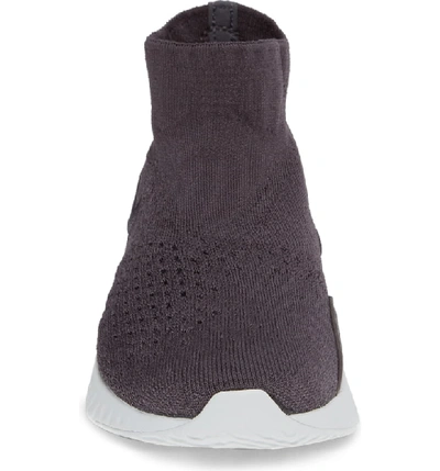 Shop Nike Rise React Flyknit Sneaker In Thunder Grey/ Off White