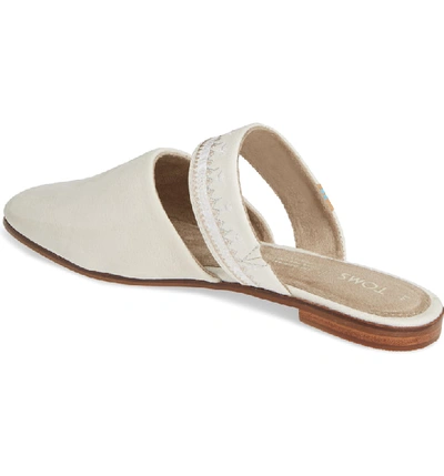 Shop Toms Jutti Embroidered Mule In Off White Nubuck