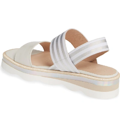 Shop Wonders Platform Sandal In Pergamena Off Leather