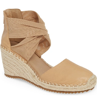 Shop Eileen Fisher Wallis Espadrille Wedge In Desert Leather