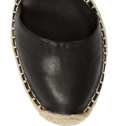 Shop Eileen Fisher Wallis Espadrille Wedge In Black Leather