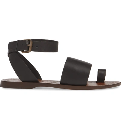 Shop Free People Torrence Ankle Wrap Sandal In Oxford/ Sang