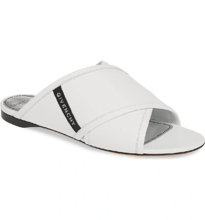 Shop Givenchy Rivington Crisscross Sandal In White