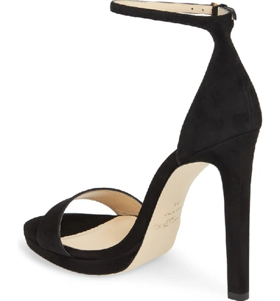 Shop Jimmy Choo Misty Suede Platform Sandal In Black