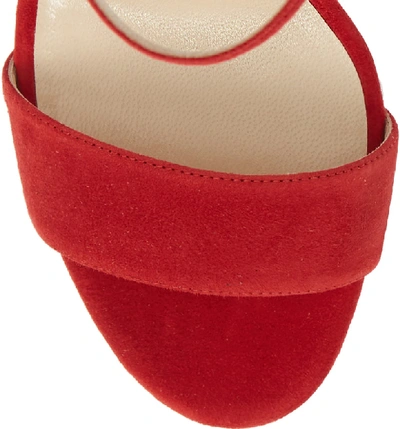 Shop Jimmy Choo Misty Platform Sandal In Red Suede