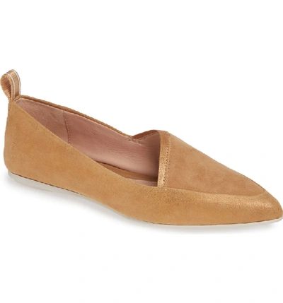 Shop Taryn Rose Felicity Flat In Doe Suede