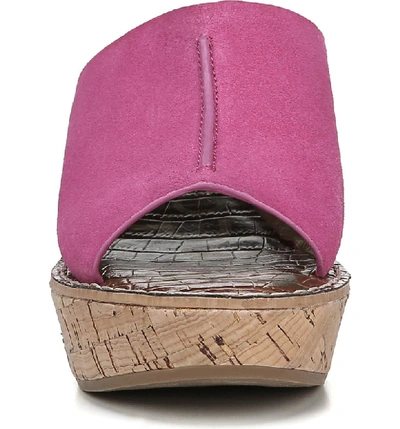 Shop Sam Edelman Ranger Platform Sandal In Retro Pink Suede