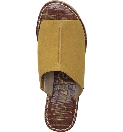 Shop Sam Edelman Ranger Platform Sandal In Tuscan Yellow Suede