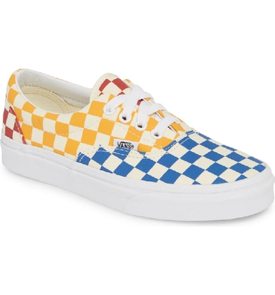 Shop Vans Ua Era Lace Up Sneaker In Checkerboard Multi/ True White