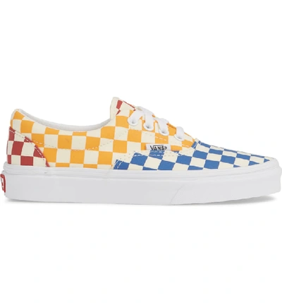 Shop Vans Ua Era Lace Up Sneaker In Checkerboard Multi/ True White