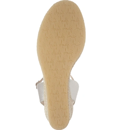 Shop Amalfi By Rangoni Leonardo Espadrille Wedge Sandal In Champagne Leather