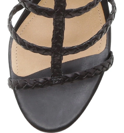 Shop Schutz Rosalia Block Heel Sandal In Black Leather