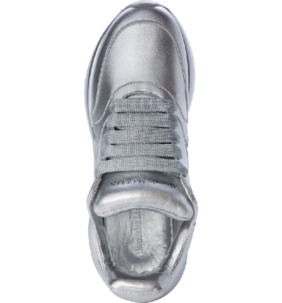 Shop Alexander Mcqueen Platform Sneaker In Silver