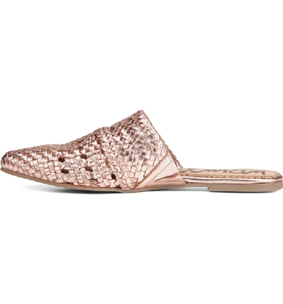 Shop Sam Edelman Natalya Mule In Rose Gold Leather