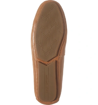 Shop Michael Michael Kors Lillie Logo Ballet Flat In Acorn Leather