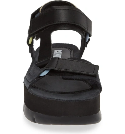 Shop Camper Oruga Up Platform Sport Sandal In Black