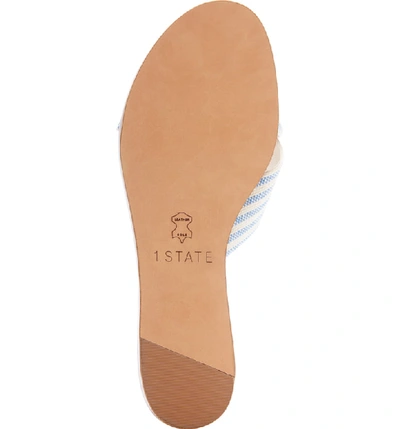 Shop 1.state Travor Slide Sandal In Blue Leather