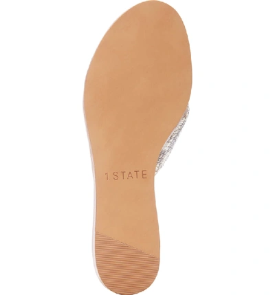 Shop 1.state Travor Slide Sandal In Roccia Beige Leather