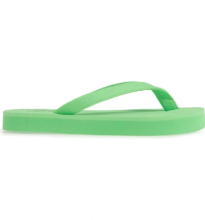 Shop Jeffrey Campbell Surf Flip Flop In Green Neon