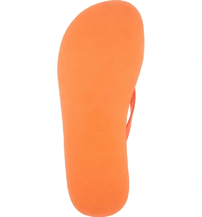 Shop Jeffrey Campbell Surf Flip Flop In Orange Neon