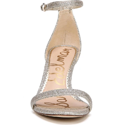 Shop Sam Edelman 'patti' Ankle Strap Sandal In Jute Fabric