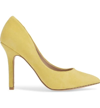 Shop Charles By Charles David Maxx Pointy Toe Pump In Lemon Drop Suede