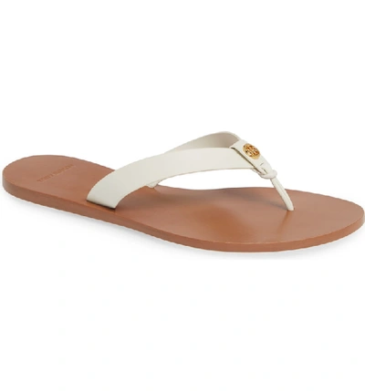 Shop Tory Burch Manon Flip Flop In Perfect Ivory