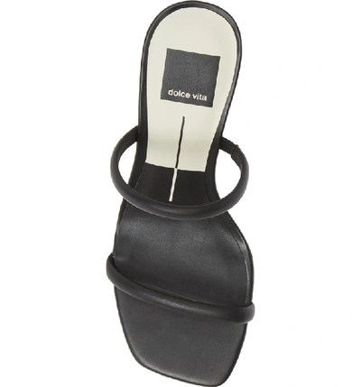 Shop Dolce Vita Noles City Slide Sandal In Black Leather