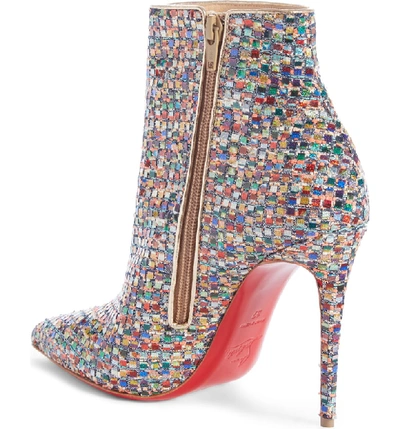 Shop Christian Louboutin So Kate Mosaic Bootie In Blue Multi