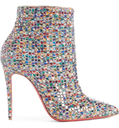 Shop Christian Louboutin So Kate Mosaic Bootie In Blue Multi