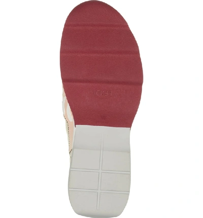 Shop Fendi Ffreedom Patchwork Sneaker In Grey/ Pink