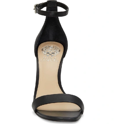 Shop Vince Camuto Lauralie Ankle Strap Sandal In Black Patent Leather